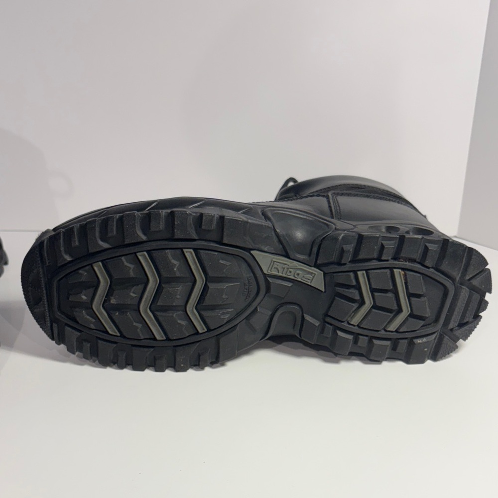 Black Men's Tactical Lace-Up Boots - Picture 7 of 9